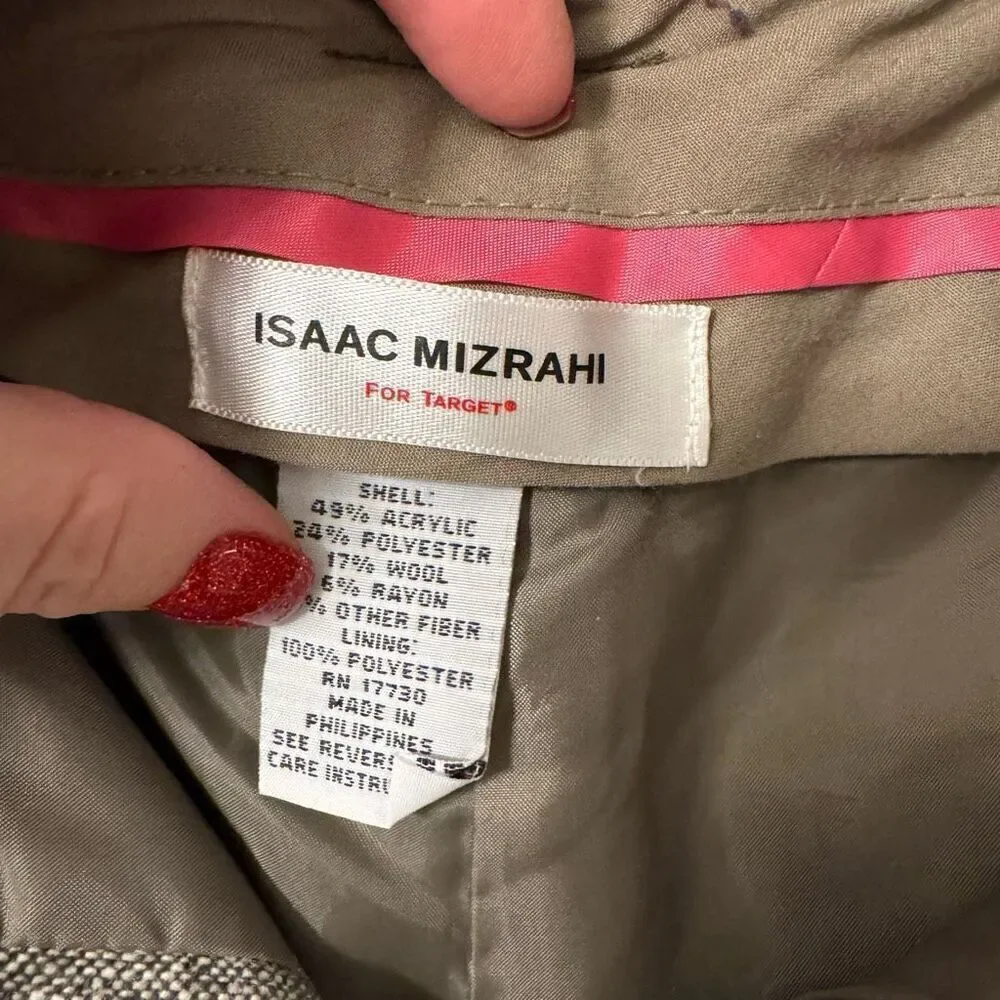 Isaac Mizrahi for Target Wool Blend Trouser Dress Pants size 10